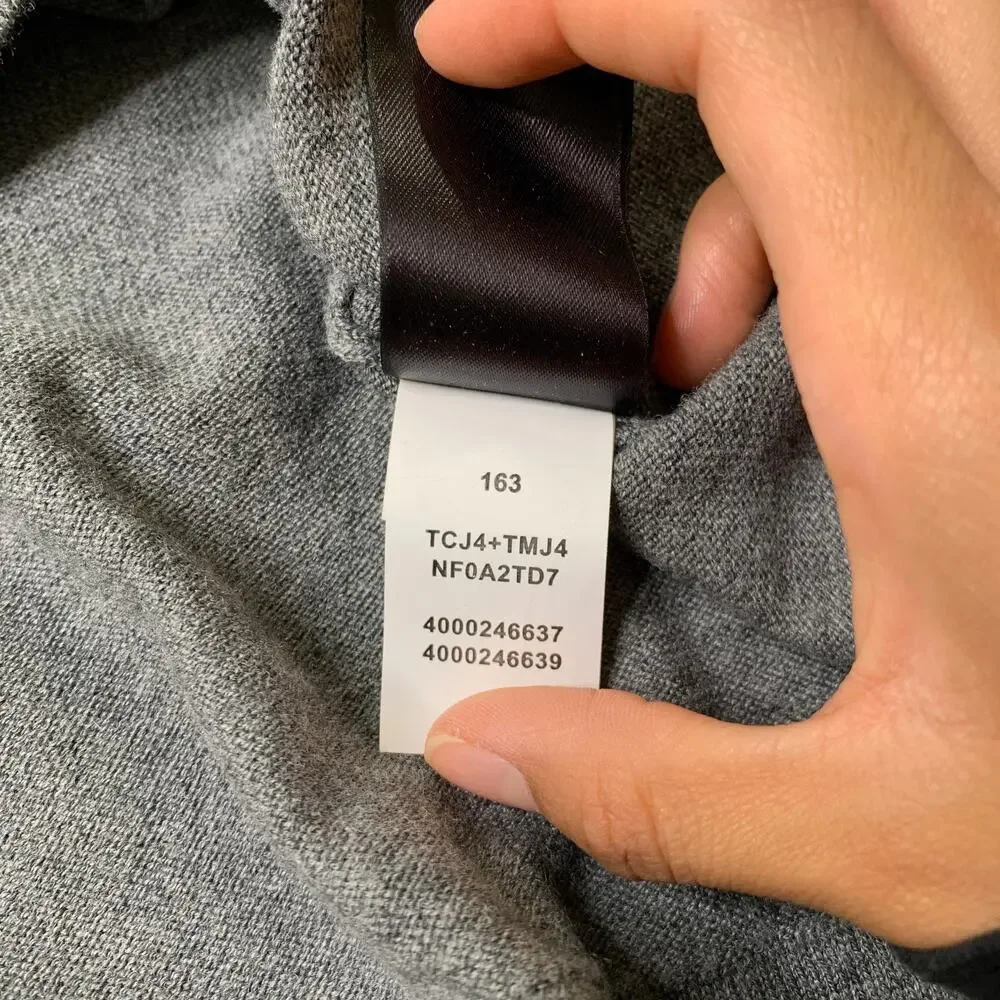 The North Face Shirt Mens 2XL XXL Gray Wool Blend Crew Neck Standalone Tee